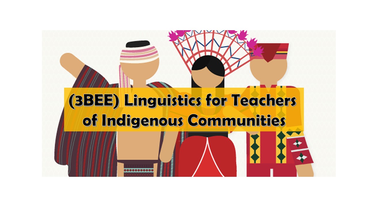 C-IPTED 02 LINGUISTICS FOR TEACHERS OF INDIGENOUS COMMUNITIES