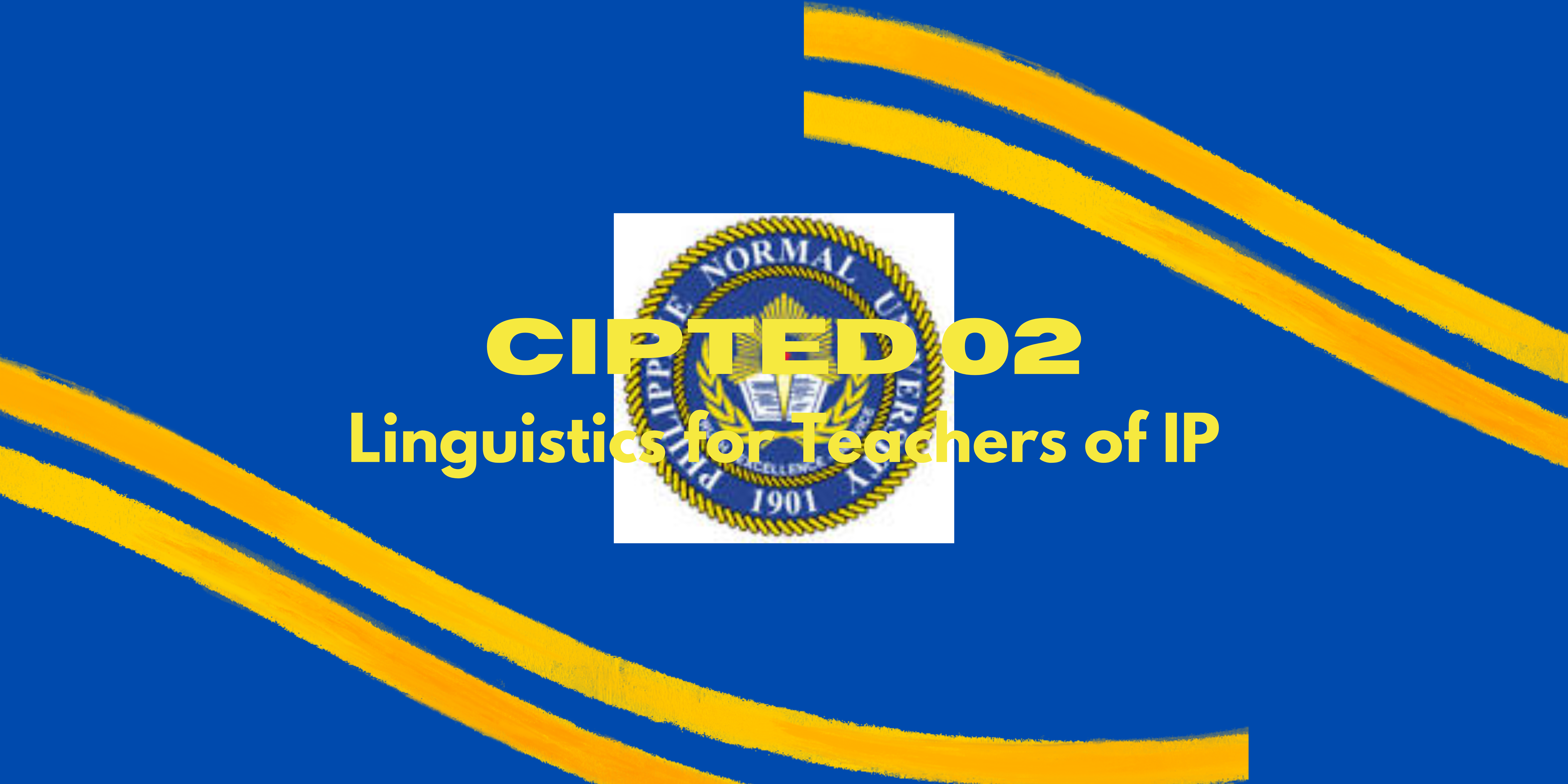 C-IPTED 02 LINGUISTICS FOR TEACHERS OF INDIGENOUS COMMUNITIES