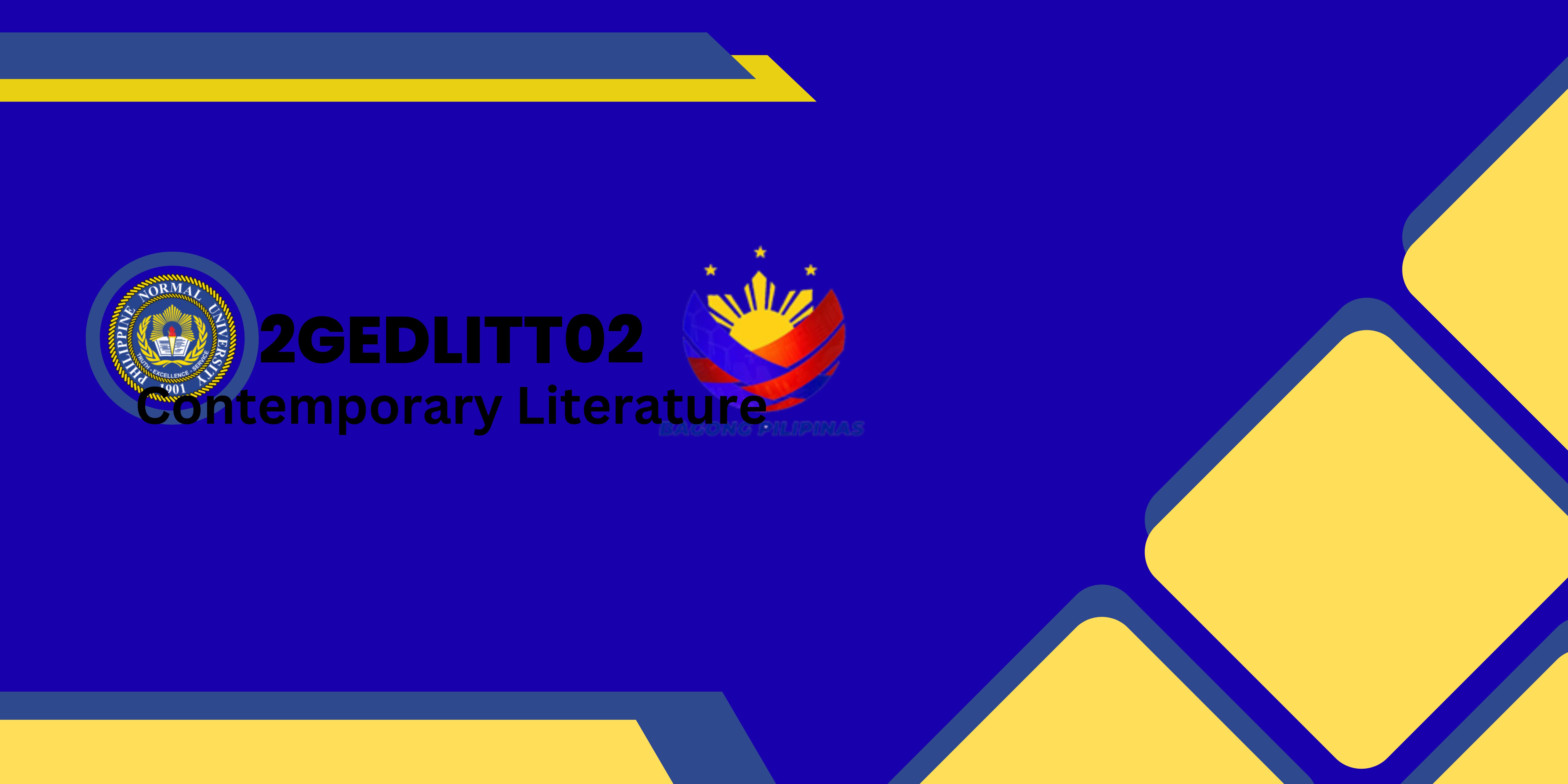 2GED-LITT02 CONTEMPORARY LITERATURE